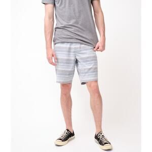 AERO Faded Stripe Flat Front Oxford Men Shorts | 27
